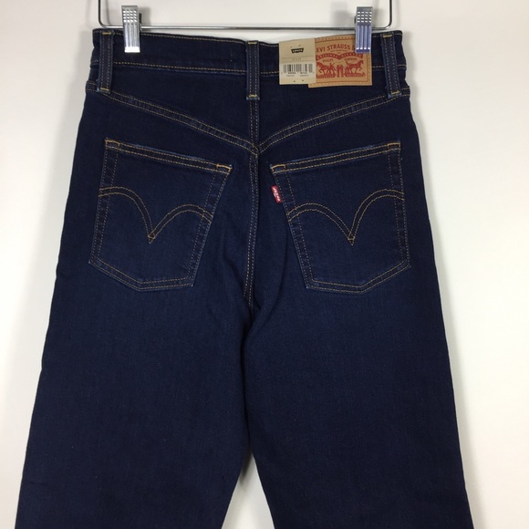 Levi’s Ribcage Straight Ankle Jeans Distressed 27 - Picture 10 of 13